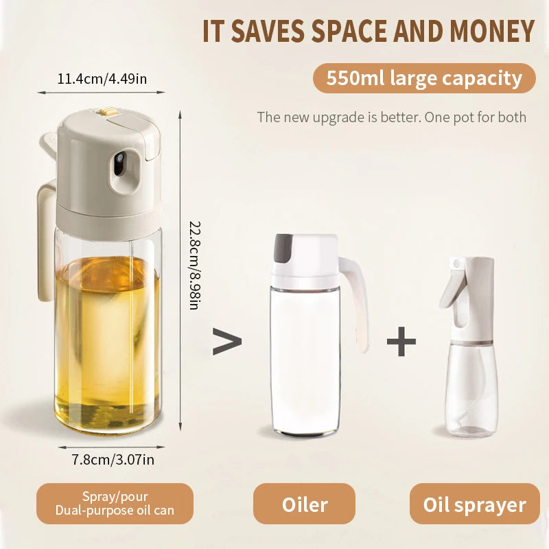 2-in-1 Olieverstuiver & Dispenser Herzien.