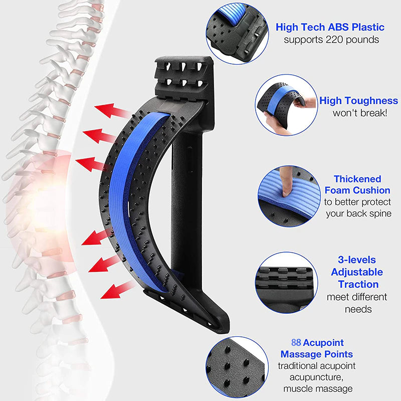 Ergonomische lendensteun & rugmassager