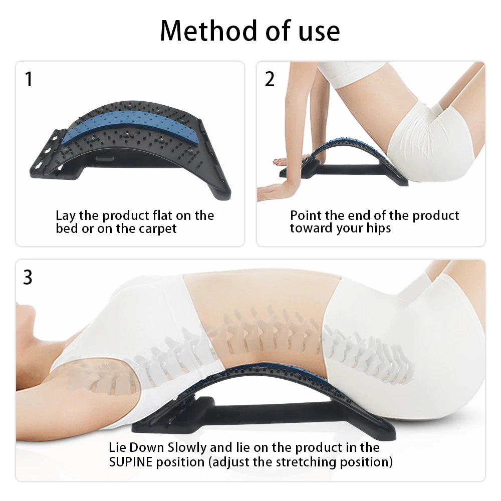 Ergonomische lendensteun & rugmassager