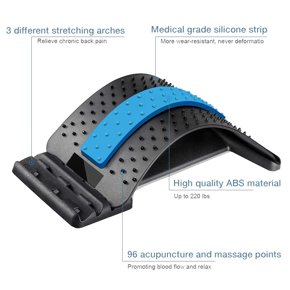 Ergonomische lendensteun & rugmassager