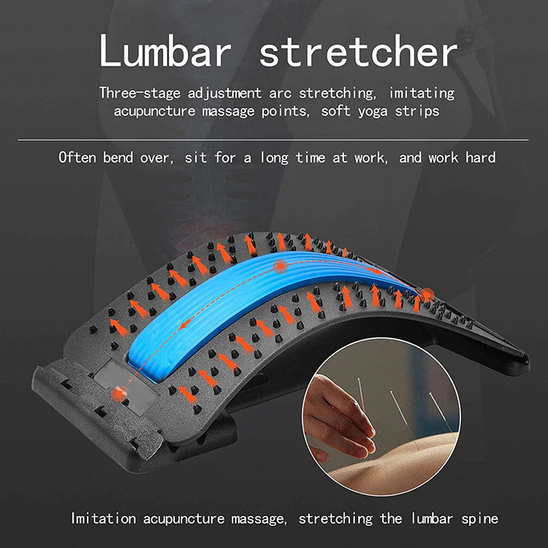 Ergonomische lendensteun & rugmassager