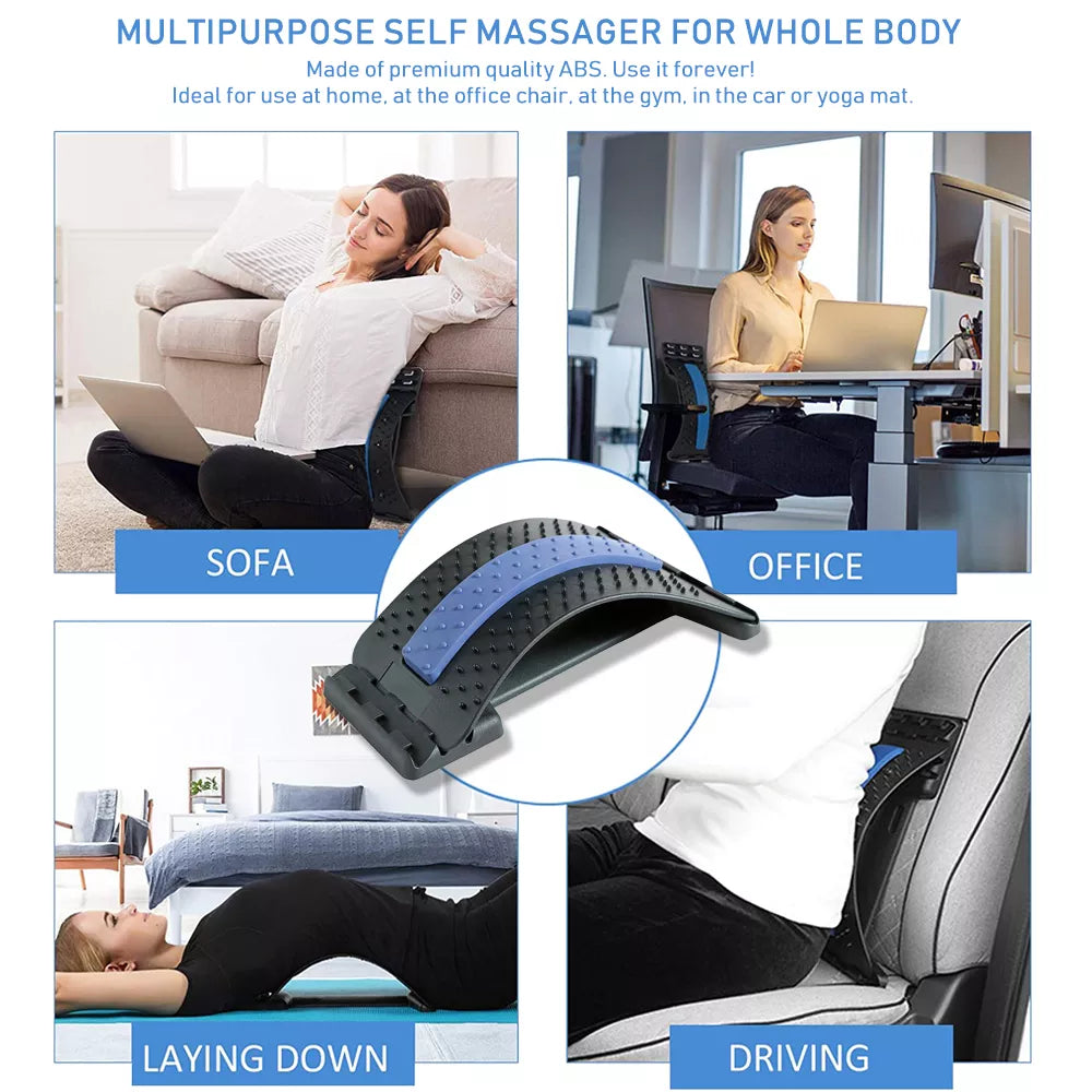 Ergonomische lendensteun & rugmassager