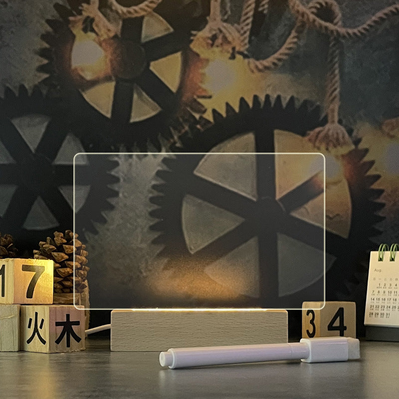 LED acryl berichtbord met USB-voeding