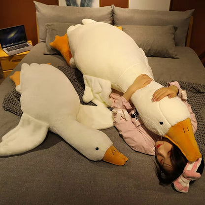 Grote Witte Gans Knuffelkussen