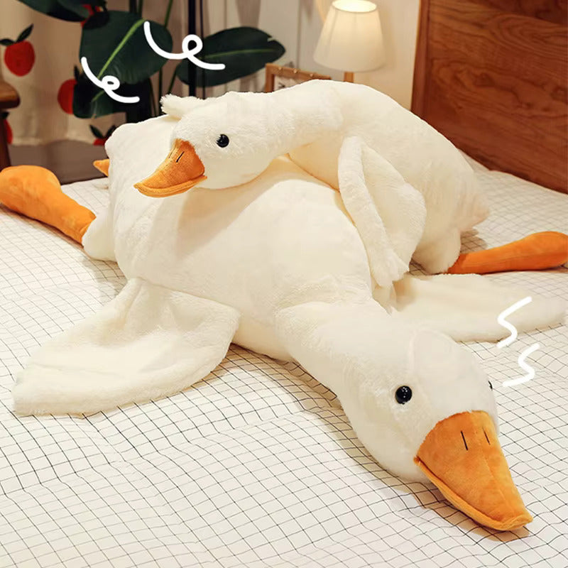Grote Witte Gans Knuffelkussen