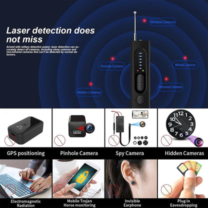 Draagbare Verborgen Camera & GPS Detector