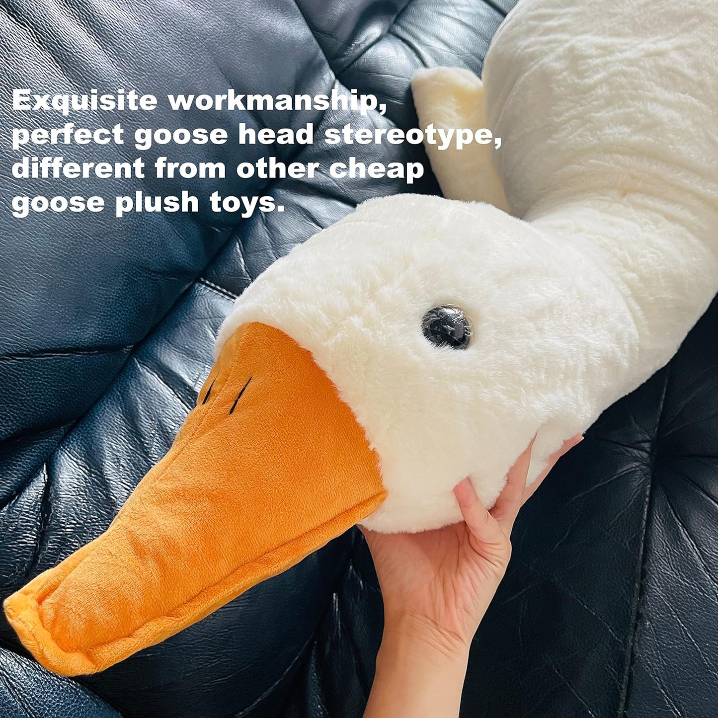 Grote Witte Gans Knuffelkussen