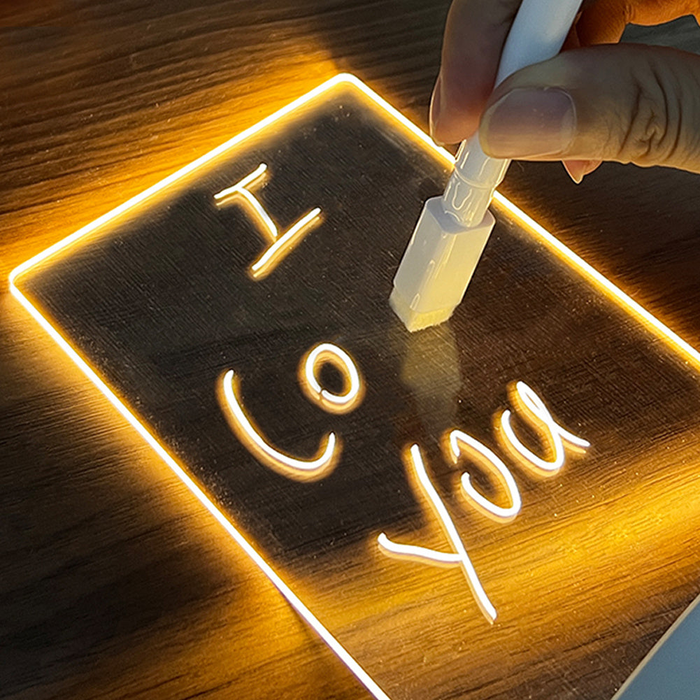 LED acryl berichtbord met USB-voeding