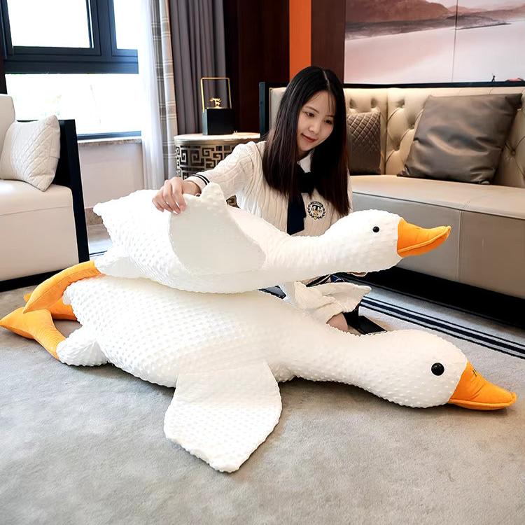 Grote Witte Gans Knuffelkussen