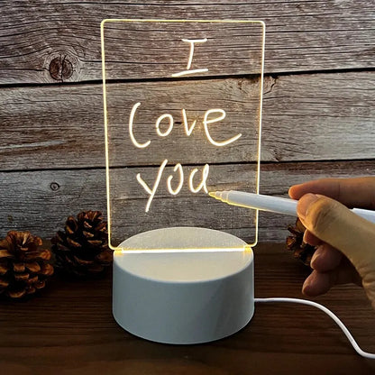 LED acryl berichtbord met USB-voeding