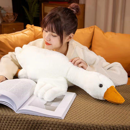 Grote Witte Gans Knuffelkussen