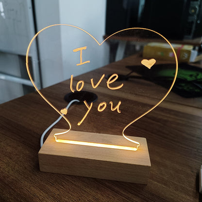 LED acryl berichtbord met USB-voeding
