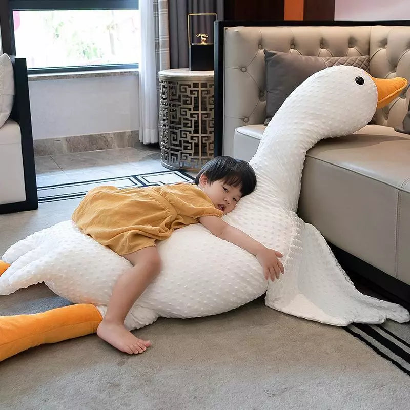 Grote Witte Gans Knuffelkussen