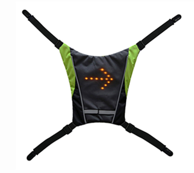 USB Oplaadbare Reflecterende LED Rugzakvest