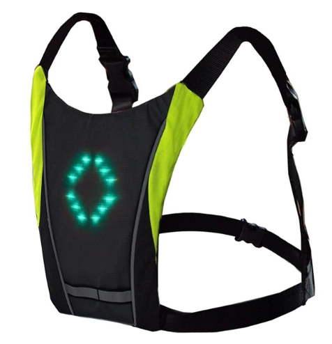 USB Oplaadbare Reflecterende LED Rugzakvest