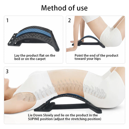 Ergonomische lendensteun & rugmassager